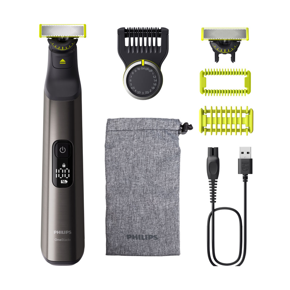 Електростанок для обличчя та тіла Philips OneBlade Pro 360 чоловічий, з чохлом (QP6552/15)